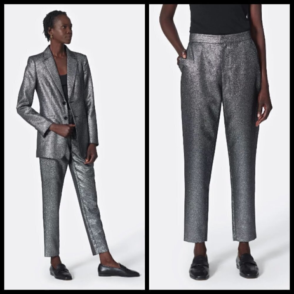 💕JOIE💕 Estra Cropped Pant ~ Silver Foil 2 NWT